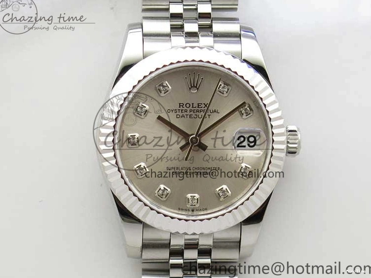 MiroTime 0209 Datejust 31mm 278271 SS BP Maker Best Edition Silver Crystal Dial on Jubilee Bracelet OnTrend 2741